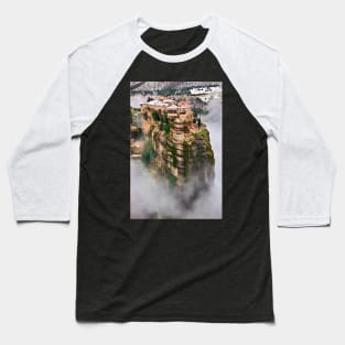 The flying monastery-Meteora Baseball T-Shirt